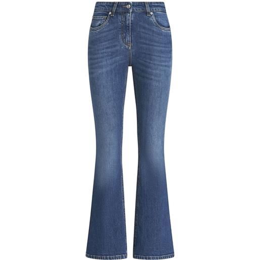 ETRO jeans svasati con logo - blu