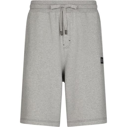 Dolce & Gabbana shorts sportivi con coulisse - grigio