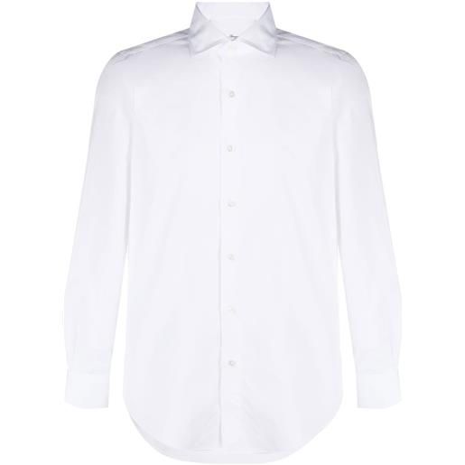 Finamore 1925 Napoli camicia a maniche lunghe - bianco