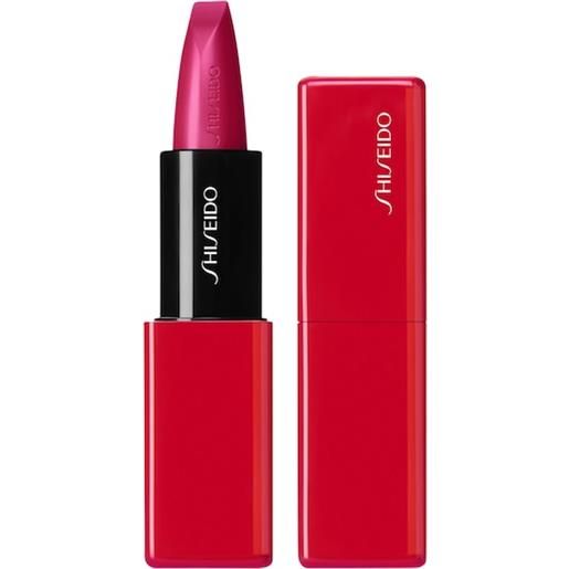 Shiseido lip makeup lipstick techno. Satin gel lipstick 422 fuchsia flux