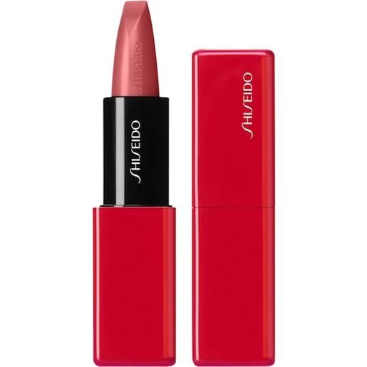 Shiseido lip makeup lipstick techno. Satin gel lipstick 408 voltage rose