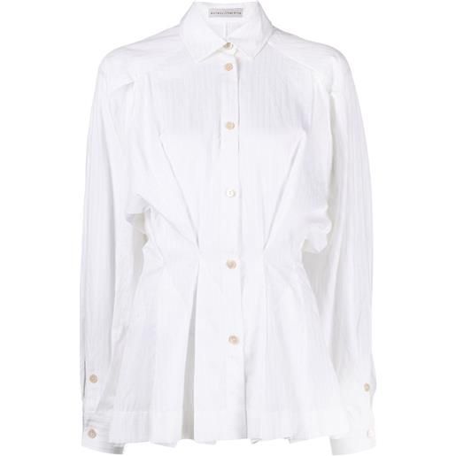 Palmer//Harding camicia con arricciatura - bianco