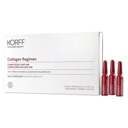 KORFF Srl korff collagen age filler fiale tonificanti 7 giorni - trattamento antirughe effetto filler - 7 fiale