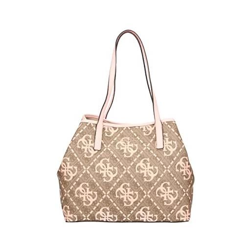 GUESS vikky tote, borsa donna, latte logo/pale rose, unica