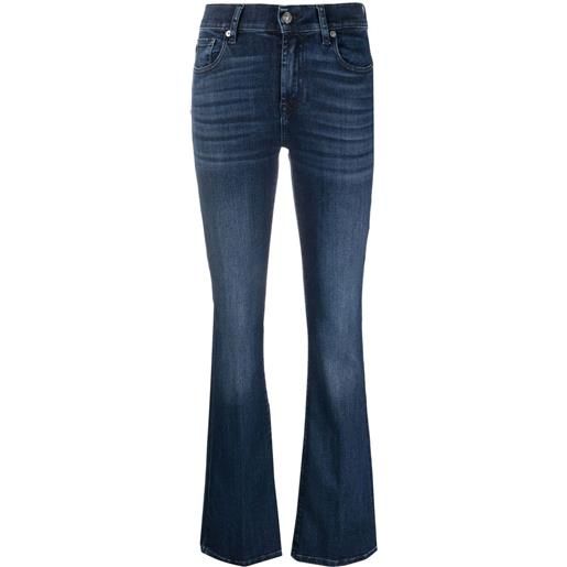 7 For All Mankind jeans svasati a vita alta - blu