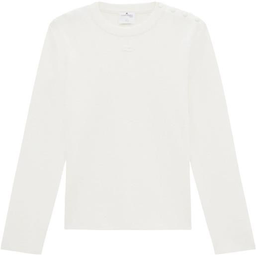 Courrèges maglione girocollo - bianco