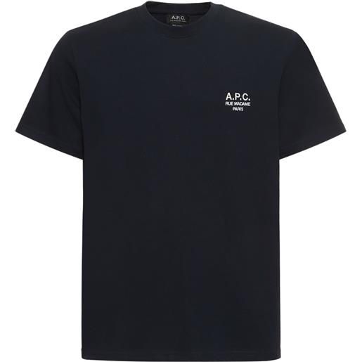 A.P.C. t-shirt in cotone organico con logo