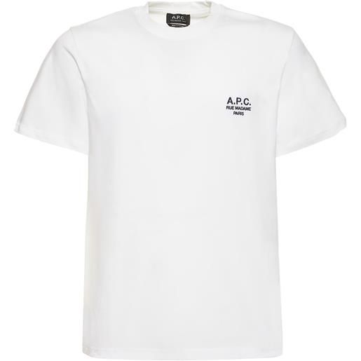 A.P.C. t-shirt in cotone organico con logo