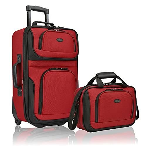 U.S. Traveler us traveler rio due pezzi espandibile bagaglio set