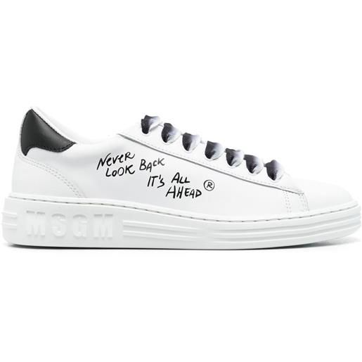 MSGM sneakers con stampa - bianco