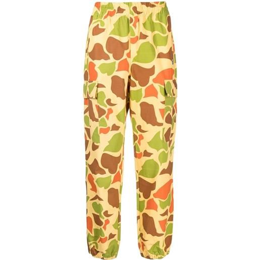 Billionaire Boys Club pantaloni con stampa camouflage - giallo