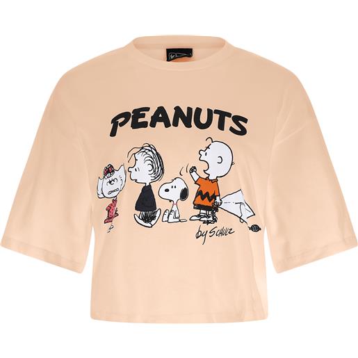 Freddy t-shirt cropped comfort fit con stampa peanuts