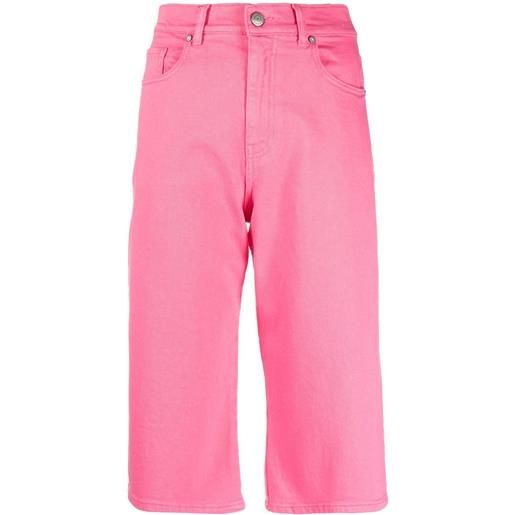 P.A.R.O.S.H. shorts denim lunghi - rosa