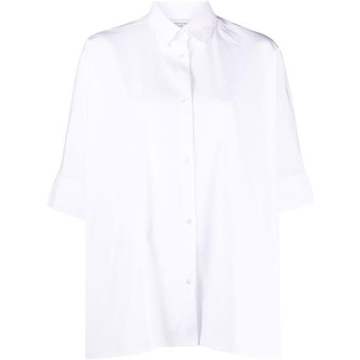 Maison Kitsuné camicia a maniche corte - bianco