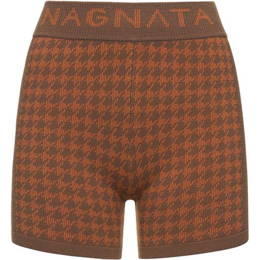 NAGNATA shorts vita media checked out in maglia