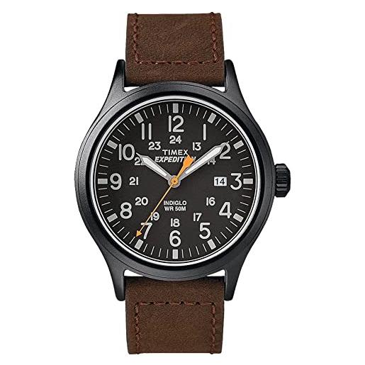 Timex orologio classico analogico quarzo uomo con cinturino in pelle tw4b12500