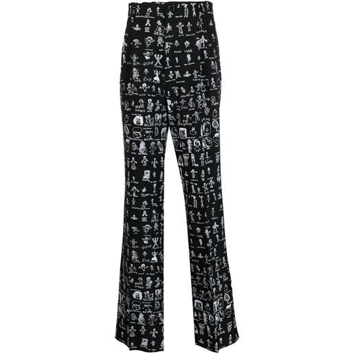 Vivienne Westwood pantaloni con stampa - nero