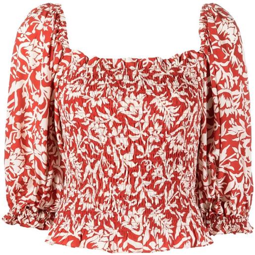 Polo Ralph Lauren blusa con spalle scoperte - rosso