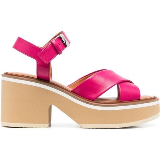 Clergerie charline leather sandals - rosa