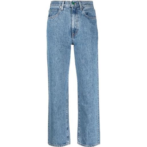 SLVRLAKE jeans crop a vita alta - blu