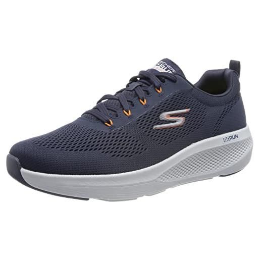 Skechers 220324 nvor, sneaker uomo, navy textile navy sintetico arancione trim, 47 eu
