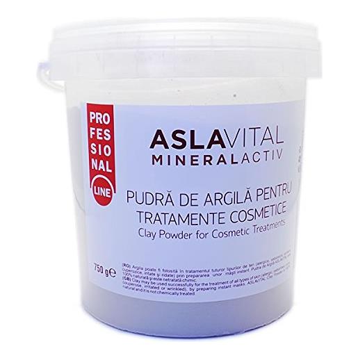 Aslavital mineralactiv argilla polvere per cosmetici treatments- professional line 750 gr