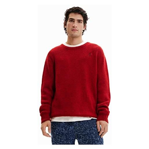 Desigual jers_amadeo 3007 borgoña maglione, rosso, l uomo