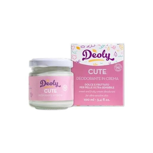 Derma Viridis deoly cute plastic free deodorante in crema per pelle ultra sensibile 100 ml deodorante solido naturale