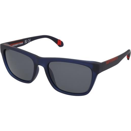 Superdry sds 5009 106p | occhiali da sole graduati o non graduati | unisex | plastica | rettangolari | blu | adrialenti