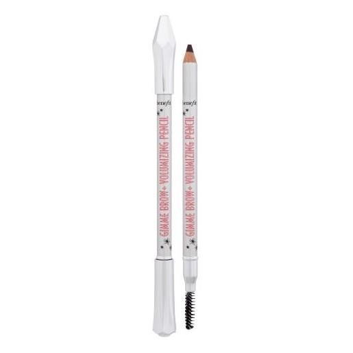 Benefit gimme brow+ volumizing pencil matita per sopracciglia contenente fibre fini e polvere 1.19 g tonalità 4 warm deep brown