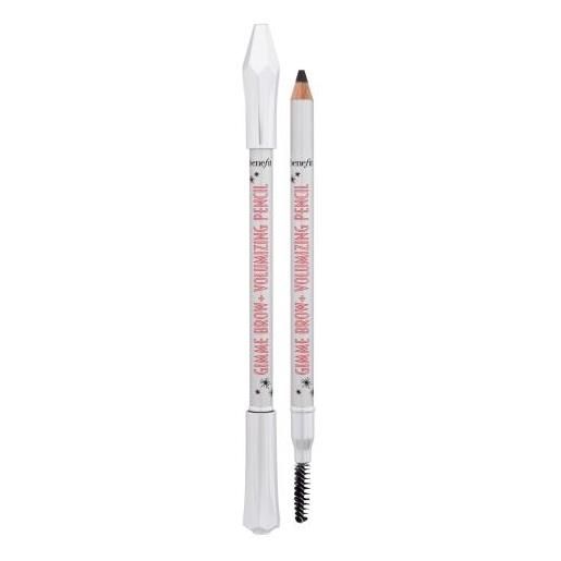 Benefit gimme brow+ volumizing pencil matita per sopracciglia contenente fibre fini e polvere 1.19 g tonalità 6 cool soft black