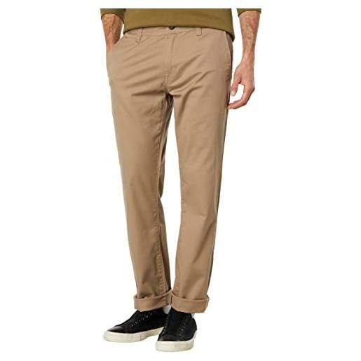 Volcom frickin, pantaloni chino modern fit stretch, carbone melange 1, 29w x 30l uomo