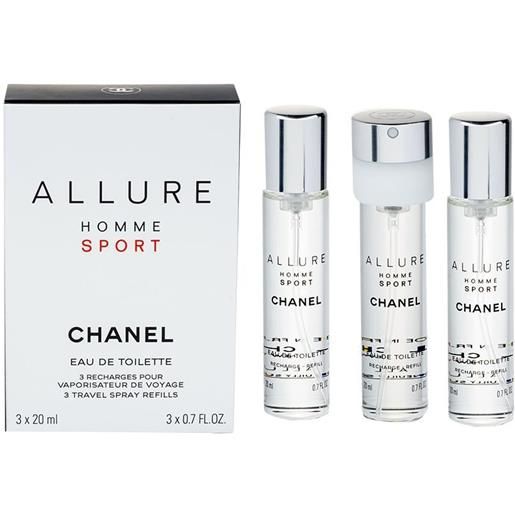 Chanel allure homme sport - edt ricarica (3 x 20 ml) 60 ml