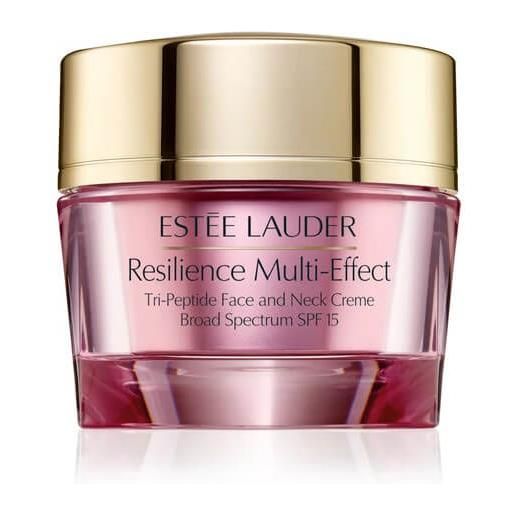 Estée Lauder crema viso da giorno rassodante per pelle normali e miste spf 15 resilience multi-effect (tri peptide face and neck creme) 50 ml