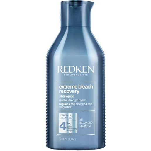 Redken shampoo per capelli schiariti, fini e indeboliti extreme bleach recovery (shampoo) 300 ml