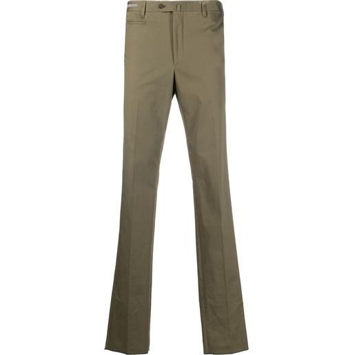 Corneliani pantaloni sartoriali con pieghe - verde