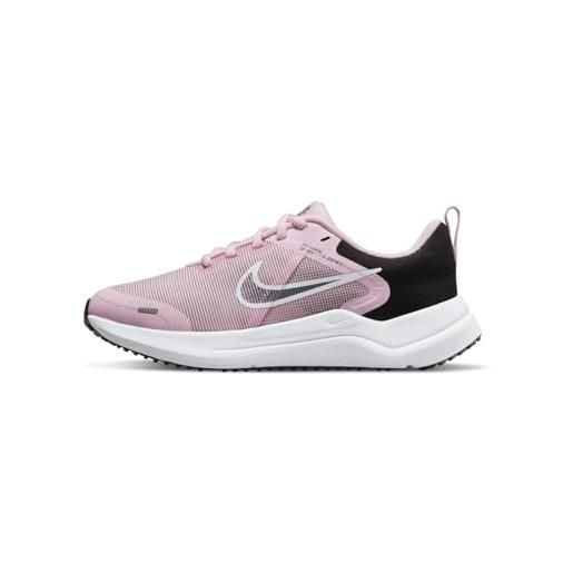 Nike downshifter 12, scarpe da ginnastica bambini e ragazzi, rosa (pink foam flat pewter black), 36.5 eu
