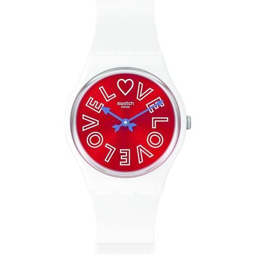 Swatch orologio Swatch bioceramic bianco so28w109