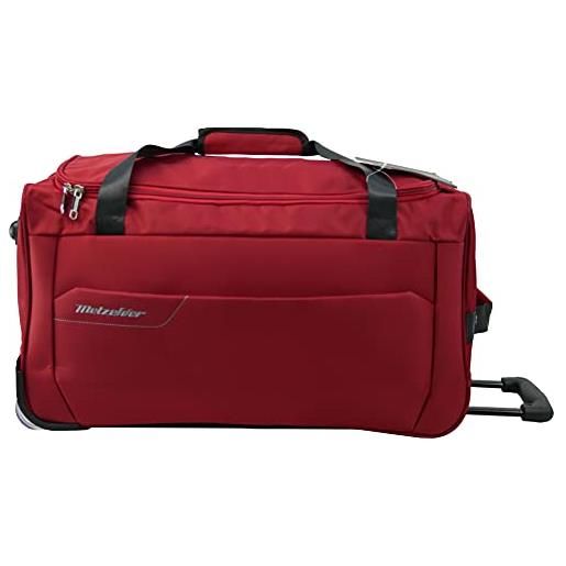 METZELDER borsa da viaggio trolley con ruote runner valigia morbida di tendenza 1 anno, rosso (rosso). , taille moyenne (soute)_63x32x34cm_63l_2,5kg, borsa da viaggio