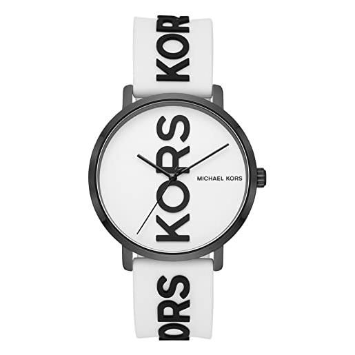 Michael Kors orologio analogico al quarzo uomo con cinturino in silicone mk2829