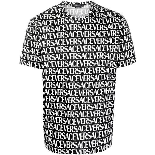 Versace t-shirt con stampa - nero