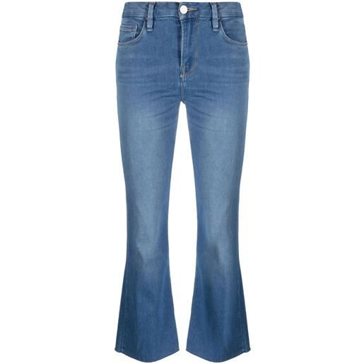 FRAME jeans crop le crop mini boot - blu