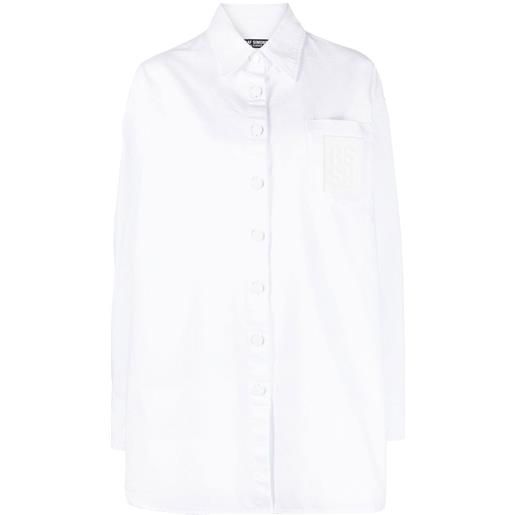 Raf Simons camicia con applicazione - bianco