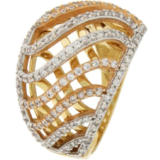 Gioielleria Lucchese Oro anello donna oro bianco giallo rosa gl100888