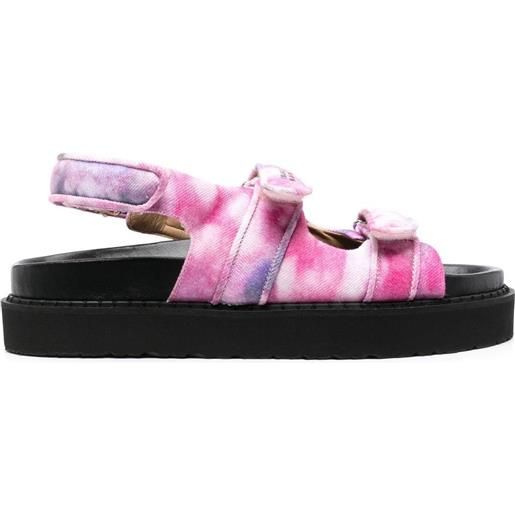 ISABEL MARANT sandali con fantasia tie-dye madee - rosa