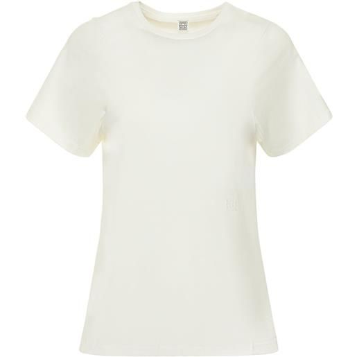 TOTEME t-shirt in cotone con cuciture a vista