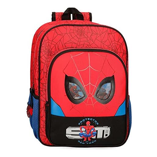 Marvel spiderman protector red school zaino 30x38x12 cm poliestere 13,68l