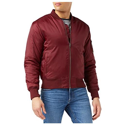 Urban Classics basic bomber jacket, giacca uomo, olive, 4xl plus