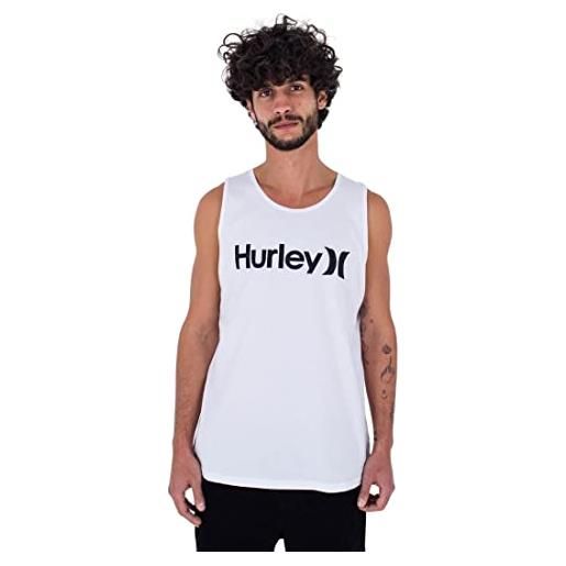 Hurley everyday one and only solid tank maglietta, nero, s uomo