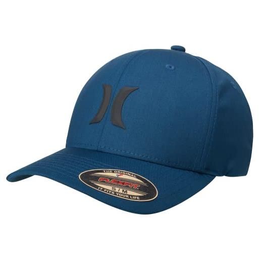 Hurley m icon weld hat berretto da baseball, blu (racer blue/hyper turq), s uomo